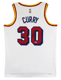 Warriors Stephen Curry Signed White Nike 2024 Classic Ed. Swingman Jersey BAS
