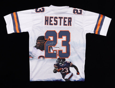 Devin Hester Signed Chicago Bears Photo Jersey (JSA COA) All Time Return Leader
