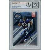 Ray Lewis Autographed 2005 Donruss Elite #10 Trading Card Beckett 52905