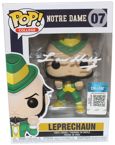 Lou Holtz Autographed/Signed Notre Dame Funko Pop! #7 Beckett 40586