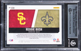 Saints Reggie Bush Signed 2021 Score Collegiate Champions #8 Card BAS Slabbed 3