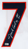Jim Covert "HOF 20" Authentic Signed White Pro Style Jersey BAS Witnessed