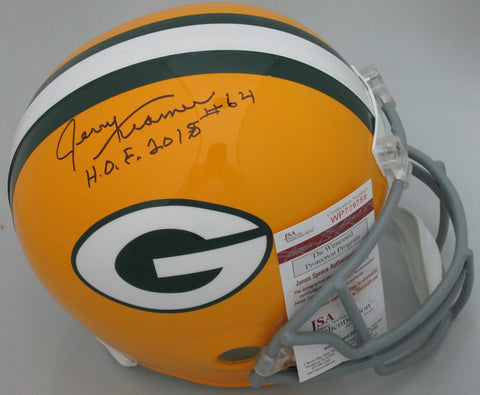 Packers JERRY KRAMER Signed VSR4 Throwback Replica Helmet AUTO w/ HOF - JSA