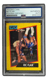 Ric Flair Signed 1991 WCW #40 Wrestling Trading Card 16x Inscribed PSA