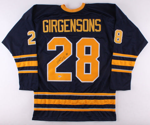 Zemgus Girgensons Signed Sabres Jersey (Beckett)14th Overall Pick 2112 NHL Draft