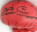 Boxing Greats Autographed Glove Leonard Hearns Duran Beckett PSA/DNA 7A73865