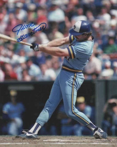 JIM GANTNER - Milwaukee Brewers Infielder - Signed 8x10 Photo #14 AUTO