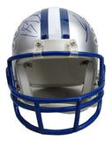 Calvin Johnson HOF/Golden Tate Signed/Auto Lions Mini Football Helmet JSA 213364