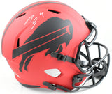 James Cook Autographed Buffalo Bills F/S Rave Speed Helmet- Beckett W Hologram