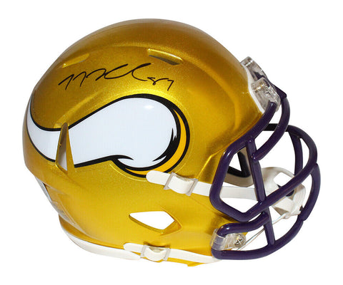 TJ Hockenson Signed Minnesota Vikings Flash Mini Helmet Beckett 40874