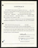 Fritz Crisler HOF Michigan Head Coach Signed/Auto Contract PSA BA199011