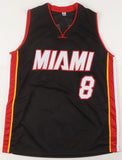 Antoine Walker Signed Black Miami Heat Jersey (AWM Hologram) NBA Champion 2006