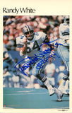 Randy White Autographed Dallas Cowboys Mini Poster 31/50 HOF BAS 46094