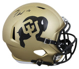 Colorado Travis Hunter Signed Full Size Speed Rep Helmet W/ Case BAS Witnessed