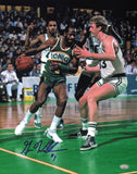 Gus Williams Autographed Signed 11x14 Photo Seattle Supersonics MCS Holo #64133