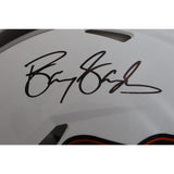 Barry Sanders Thurman Thomas Signed Ok. St. Cowboys White Pro Helmet BAS 45446