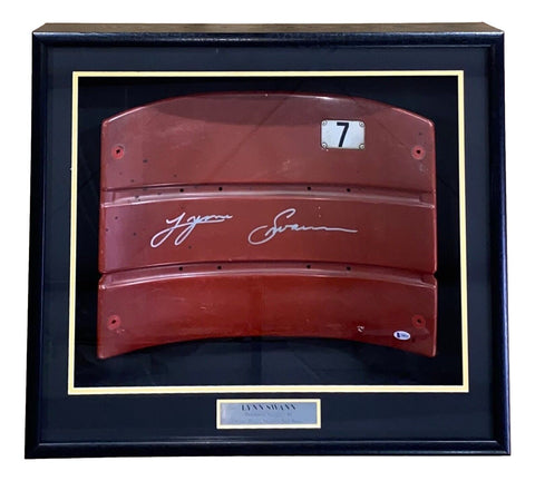 Lynn Swann Signed Framed Pittsburgh Steelers Three Rivers Stadium Seat Back BAS