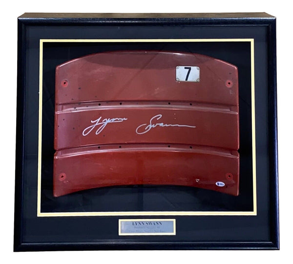 Lynn Swann Signed Framed Pittsburgh Steelers Three Rivers Stadium Seat Back BAS