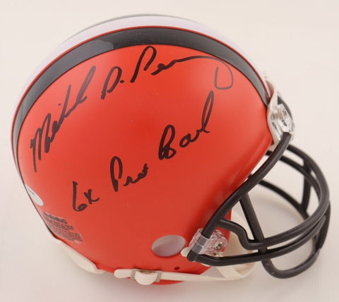 Michael Dean Perry Signed Browns Mini Helmet Inscribed "6x Pro Bowl" (Schwartz)