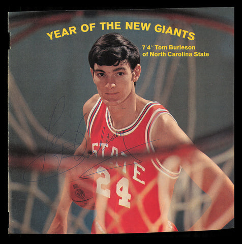 Tom Burleson Autographed Signed 8x8 Magazine Photo NC State SKU #237911