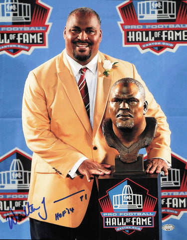 Walter Jones Autographed 11x14 Photo Seattle Seahawks "HOF 14" MCS Holo #64149
