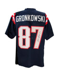 Rob Gronkowski Autographed New England Patriots Custom Jersey PSA/DNA 195356