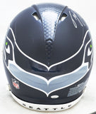 TYLER LOCKETT AUTOGRAPHED SEAHAWKS BLUE FULL SIZE AUTHENTIC HELMET MCS 222031