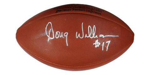 Doug Williams Signed NFL Football (Beckett) Redskins Super Bowl XXII Champ & MVP