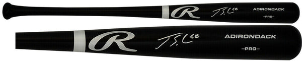 Jorge Soler Signed Black Rawlings Pro Baseball Bat w/#68 - (SCHWARTZ COA)