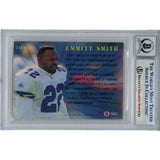 Emmitt Smith Autographed 1994 Fleer League Leader #7 10 Auto Card Beckett 49955