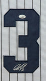 FRAMED N.Y. YANKEES JAZZ CHISHOLM JR AUTOGRAPHED SIGNED INSC JERSEY JSA COA