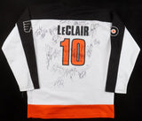2007-08 Philadelphia Flyers John LeClair Jersey Team-Signed by (26) Beckett LOA