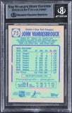 Rangers John Vanbiesbrouck Authentic Signed 1990 Topps #75 Card BAS Slabbed