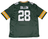 AJ DILLON SIGNED AUTOGRAPHED GREEN BAY PACKERS #28 NIKE GAME JERSEY JSA