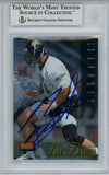 Tony Boselli Autographed/Signed 1995 Images Limited Rookie Card BAS Slab 33169