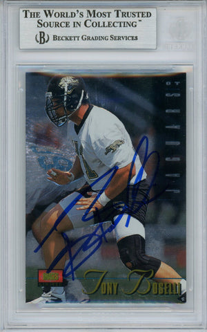 Tony Boselli Autographed/Signed 1995 Images Limited Rookie Card BAS Slab 33169