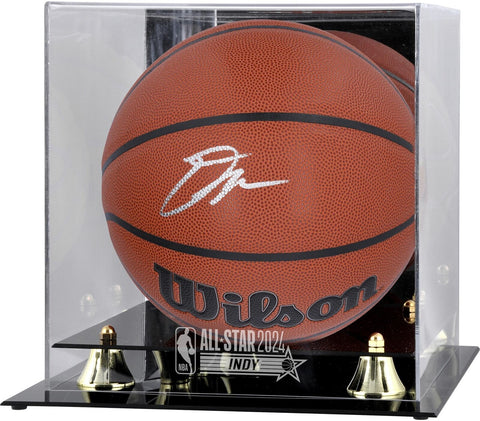 Donovan Mitchell Cavaliers Signed Wilson Indoor/Outdoor Ball w/Display Case