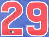 Michael Busch Chicago Signed Blue Baseball Jersey BAS