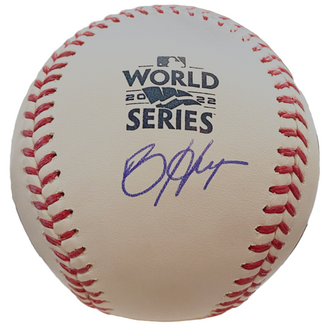 BRYCE HARPER Autographed Phillies 2022 World Series Official Baseball FANATICS