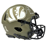 Joe Burrow Bengals Signed Joe Cool Salute to Service Authentic Helmet Fanatics