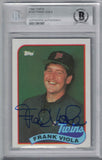 Frank Viola Autographed Minnesota Twins 1989 Topps #120 Trading Card BAS 27031