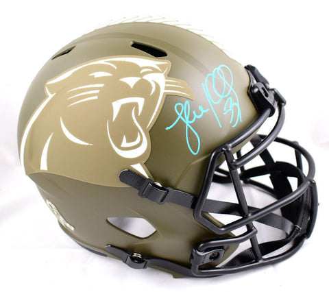 Luke Kuechly Signed Panthers F/S Salute to Service Speed Helmet-Beckett W Holo