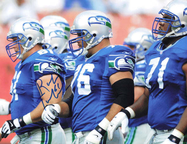 Robbie Tobeck Autographed Signed 11x14 Photo Seattle Seahawks SKU #244025