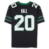 Breece Hall Autographed New York Jets Nike 2024 Black Game Jersey Fanatics