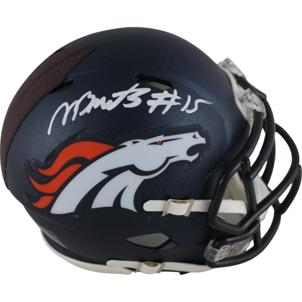 Nik Bonitto Autographed/Signed Denver Broncos 24 Mini Helmet Beckett 49129