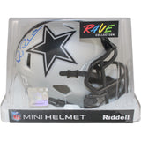 Michael Irvin Autographed/Signed Dallas Cowboys Rave Mini Helmet Beckett 53629