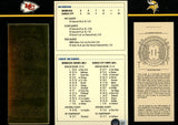Len Dawson Autographed Kansas City Chiefs 22kt Gold Ticket Stat Card JSA 55995