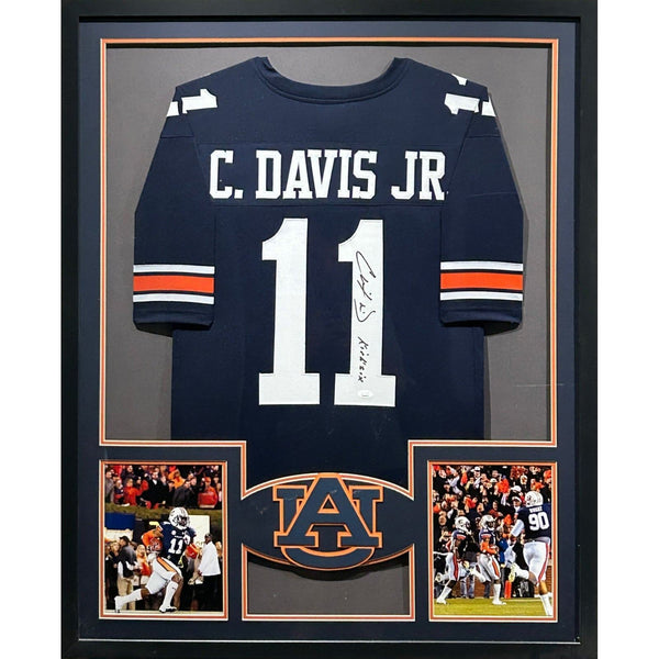 Chris Davis Autographed Signed Framed Auburn Kick Six Jersey JSA