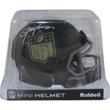 Lawrence Taylor Autographed NFL Shield 25 STS Mini Helmet Beckett Witness 55048