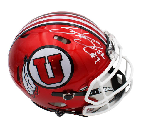 Steve Smith Sr. Signed Utah Utes Speed Authentic Red NCAA Helmet
